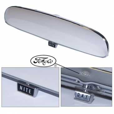 1965-1966 FORD MUSTANG REAR VIEW MIRROR DAY/NIGHT WITH FOMOCO LOGO