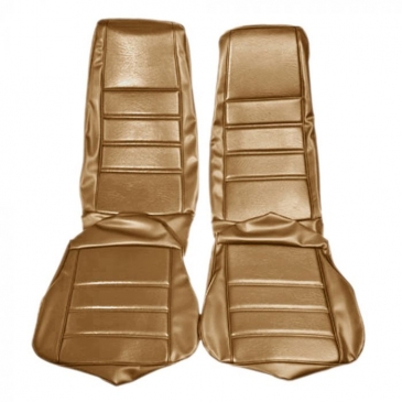 1971-73 FORD MUSTANG STANDARD TWO FRONT BUCKETS ONLY UPHOLSTERY - (GINGER) DISTINCTIVE INDUSTRIES