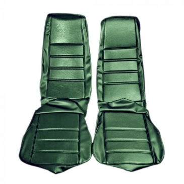 1971-73 FORD MUSTANG STANDARD TWO FRONT BUCKETS ONLY UPHOLSTERY - (GREEN) DISTINCTIVE INDUSTRIES