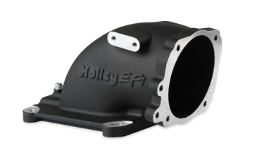 EFI THROTTLE BODY INTAKE ELBOW-BLACK FINISH