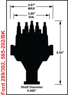 HOLLEY EFI DUAL SYNC FORD 302 DISTRIBUTOR