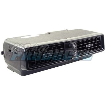 FORD MUSTANG OLD AIR PRODUCT INSIDE PACKAGE, UNDERDASH A/C & HEATER UNIT, BLACK FACE W/ RECTANGULAR LOUVERS (CABLE HEATER VALVE)