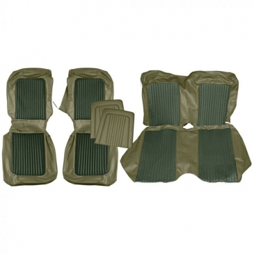 1968 FORD MUSTANG STANDARD/DELUXE COMPLETE UPHOLSTERY SET - FASTBACK (IVY-GOLD) *DISTINCTIVE INDUSTRIES