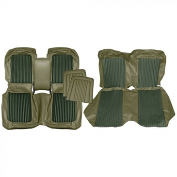 1968 FORD MUSTANG STANDARD/DELUXE BENCH COMPLETE UPHOLSTERY SET - COUPE (IVY-GOLD) *DISTINCTIVE INDUSTRIES
