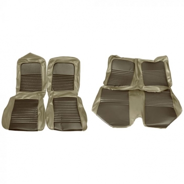 1967 FORD MUSTANG COMPLETE STANDARD/DELUXE UPHOLSTERY SET - CONVERTIBLE BUCKET SEATS (IVY-GOLD) *DISTINCTIVE INDUSTRIES