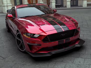 2018-22 FORD MUSTANG DRAKE MUSCLE CARS FRONT BLACK CHIN SPOILER