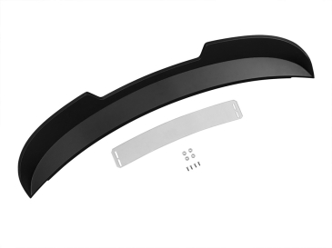 2015-22 FORD MUSTANG DRAKE MUSCLE CARS S550 REAR SPOILER - WICKER BILL STYLE - SATIN BLACK