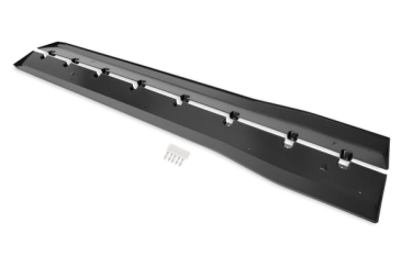 2015-22 FORD MUSTANG DRAKE MUSCLE CARS SIDE ROCKER SPLITTERS SATIN BLACK PAIR
