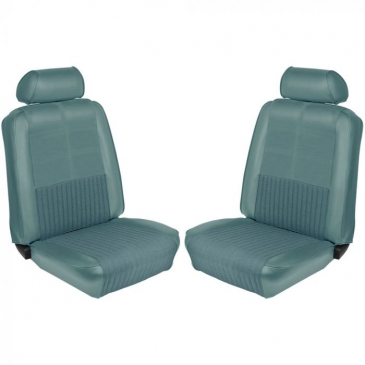 1969 FORD MUSTANG COMPLETE DELUXE WITH COMFORT WEAVE UPHOLSTERY SET - FASTBACK (LIGHT BLUE) TMI PRODUCT