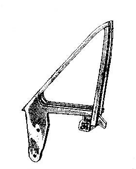 1967-1968 FORD MUSTANG VENT WINDOW FRAMES (L&R)
