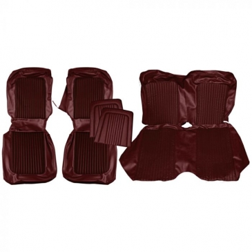 1968 FORD MUSTANG STANDARD/DELUXE COMPLETE UPHOLSTERY SET - COUPE (MAROON) *DISTINCTIVE INDUSTRIES