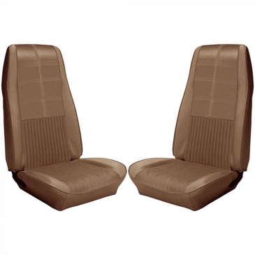 1970 FORD MUSTANG DELUXE UPHOLSTERY WITH COMFORT WEAVE COMPLETE SET - COUPE (MEDIUM GINGER) TMI PRODUCT