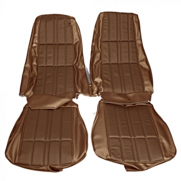 1971-73 FORD MUSTANG COMPLETE DELUXE UPHOLSTERY SET - CONVERTIBLE (MEDIUM GINGER) DISTINCTIVE INDUSTRIES
