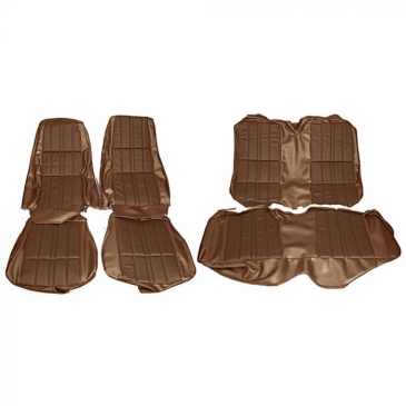 1971-73 FORD MUSTANG COMPLETE DELUXE UPHOLSTERY SET - COUPE (MEDIUM GINGER) DISTINCTIVE INDUSTRIES
