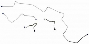 1970 FORD MUSTANG FRONT BRAKE LINE SET (MASTER CYLINDER TO HOSE): DISC