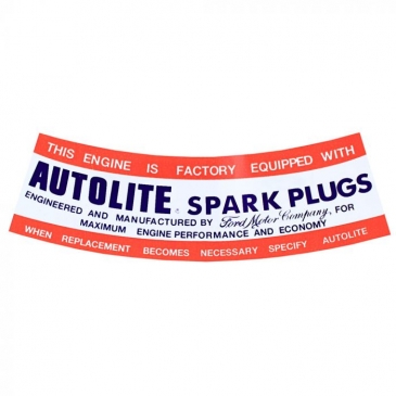 1965-67 FORD MUSTANG AUTOLITE EQUIPPED AIR CLEANER DECAL