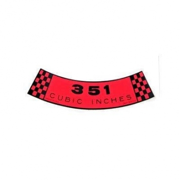 1968-69 FORD MUSTANG AIR CLEANER DECAL (351)
