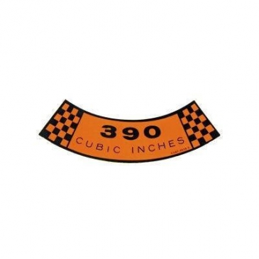 1967-69 FORD MUSTANG AIR CLEANER DECAL (390)