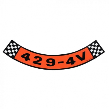 1969-71 FORD MUSTANG AIR CLEANER DECAL (429-4V)