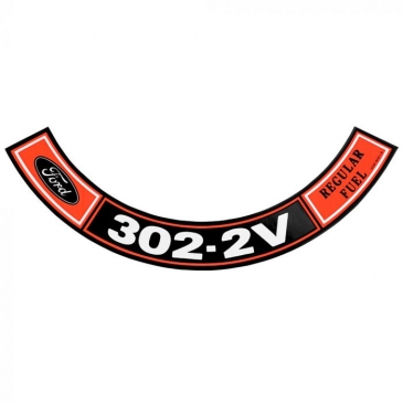 1970-71 FORD MUSTANG AIR CLEANER DECAL (302-2V)