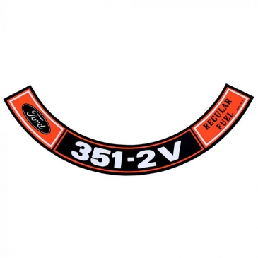1970-71 FORD MUSTANG AIR CLEANER DECAL (351-2V)