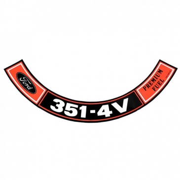 1970-71 FORD MUSTANG AIR CLEANER DECAL (351-4V)