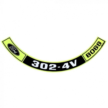 1969-70 FORD MUSTANG AIR CLEANER DECAL (BOSS 302)