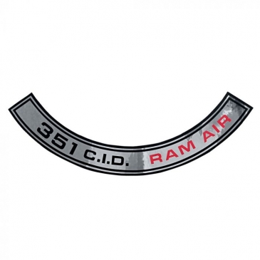 1969-70 FORD MUSTANG RAM-AIR DECAL (351)