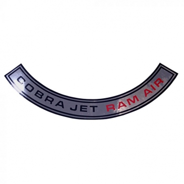 1970 FORD MUSTANG AIR CLEANER DECAL (COBRA-JET RAM-AIR)