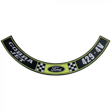 1971 FORD MUSTANG AIR CLEANER DECAL (429 4V COBRA)