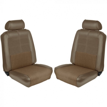 1969 FORD MUSTANG COMPLETE DELUXE WITH COMFORT WEAVE UPHOLSTERY SET - COUPE (LIGHT NUGGET GOLD) TMI PRODUCT