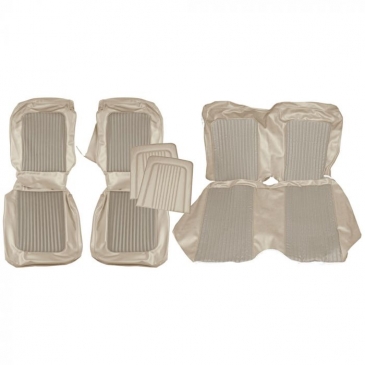 1968 FORD MUSTANG STANDARD/DELUXE COMPLETE UPHOLSTERY SET - COUPE (PARCHMENT) *DISTINCTIVE INDUSTRIES