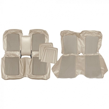 1968 FORD MUSTANG STANDARD/DELUXE BENCH COMPLETE UPHOLSTERY SET - COUPE (PARCHMENT) *DISTINCTIVE INDUSTRIES