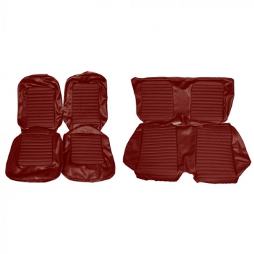 1966 FORD MUSTANG COMPLETE STANDARD UPHOLSTERY SET - CONVERTIBLE (RED) *DISTINCTIVE INDUSTRIES