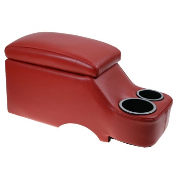 1964-1973 FORD MUSTANG CLASSIC HUMPHUGGER CONSOLE - BRIGHT RED (CONVERTIBLE)