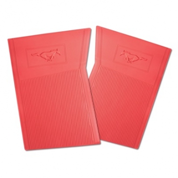1965-73 FORD MUSTANG ORIGINAL STYLE RUBBER PONY MATS - RED