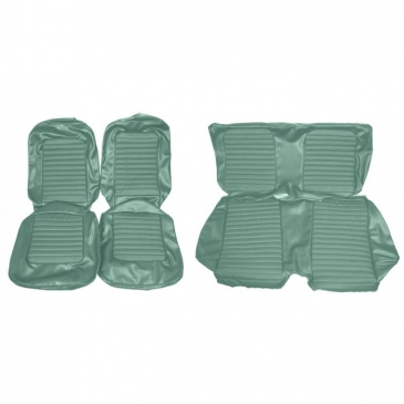 1966 FORD MUSTANG COMPLETE STANDARD UPHOLSTERY SET - COUPE (TURQUOISE) *DISTINCTIVE INDUSTRIES