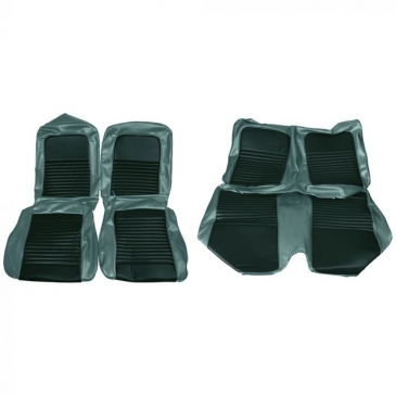 1967 FORD MUSTANG COMPLETE STANDARD/DELUXE UPHOLSTERY SET - COUPE BUCKET SEATS (TURQUOISE) *DISTINCTIVE INDUSTRIES