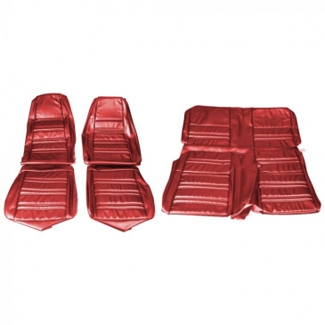 1970 FORD MUSTANG STANDARD COMPLETE UPHOLSTERY SET - FASTBACK (VERMILION) DISTINCTIVE INDUSTRIES