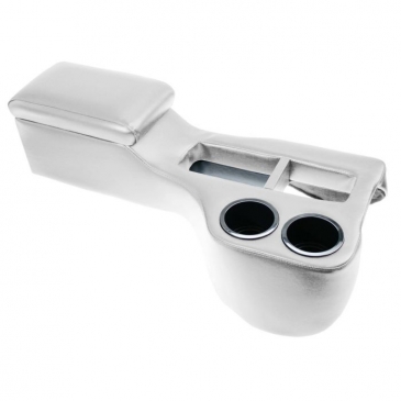 1964-1970 FORD MUSTANG CLASSIC CRUISER HUMPHUGGER CONSOLE - WHITE (COUPE/FASTBACK)