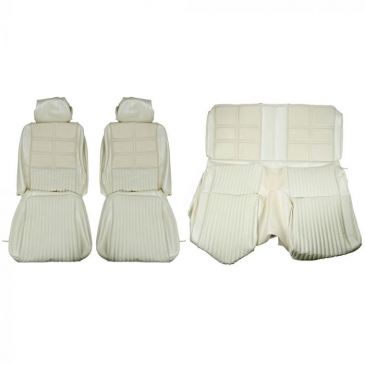 1969 FORD MUSTANG DELUXE COMPLETE UPHOLSTERY SET WITH COMFORT WEAVE - FASTBACK (WHITE) DISTINCTIVE INDUSTRIES