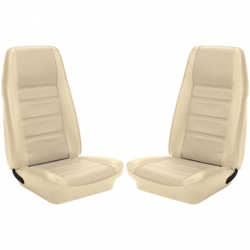 1971-73 FORD MUSTANG TWO FRONT BUCKETS ONLY - (WHITE)