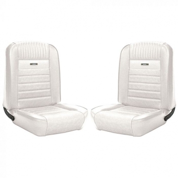1965-66 FORD MUSTANG PONY COMPLETE UPHOLSTERY SET - FASTBACK (WHITE)