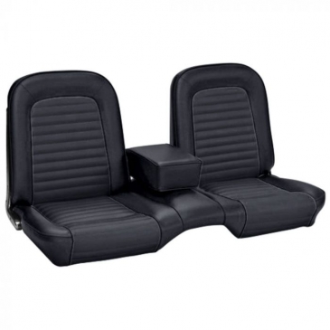 1965 FORD MUSTANG FRONT BENCH UPHOLSTERY ONLY - STANDARD (BLACK) *TMI PRODUCT