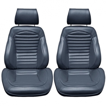 1965-66 FORD MUSTANG DISTINCTIVE INDUSTRIES STANDARD PROCAR TOURING II SEATS - (PAIR) BLUE