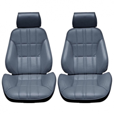 1971-73 FORD MUSTANG DISTINCTIVE INDUSTRIES DELUXE PROCAR TOURING II SEATS - (PAIR) BLUE