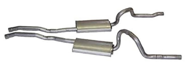 1971-1973 FORD MUSTANG EXHAUST (MACH1 DUAL EXHAUST SYS 2.25" - REQUIRES MACH1 TIPS)