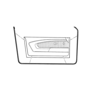 1971-73 FORD MUSTANG DOOR WEATHERSTRIPS