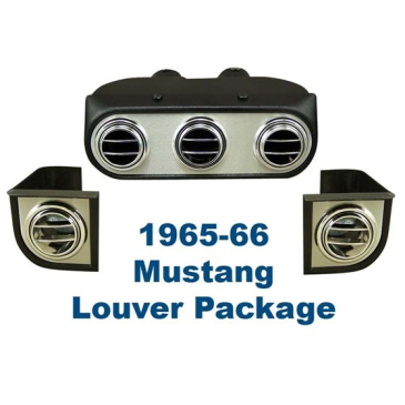 1965-66 FORD MUSTANG HURRICANE COMPLETE A/C, HEAT & DEFROST SYSTEM - INTEGRATED CONTROLS W/ 6 CYL ENGINE & ALTERNATOR
