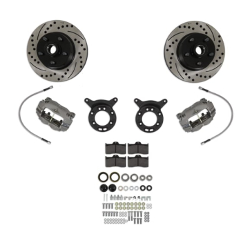SCOTT DRAKE 64-69 WILWOOD DISC BRAKE CONVERSION W/ DRILLED & SLOTTED ROTORS